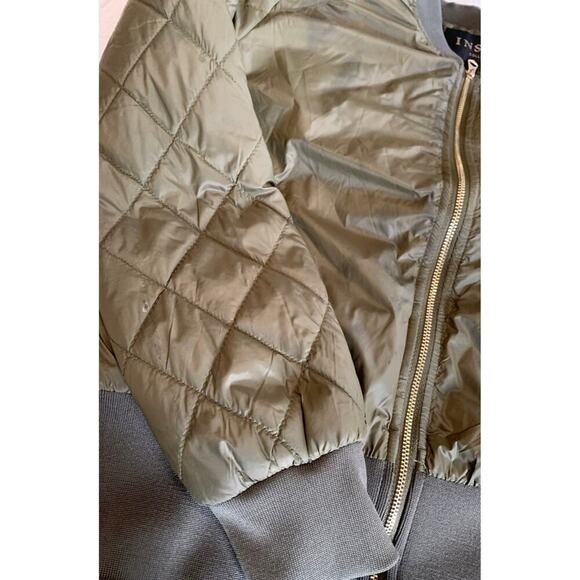 INSO Collection Bomber Jacket Army Green Medium Women's jacket Lightweight - Picture 4 of 6